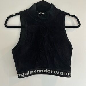 Alexander wang mockneck crop